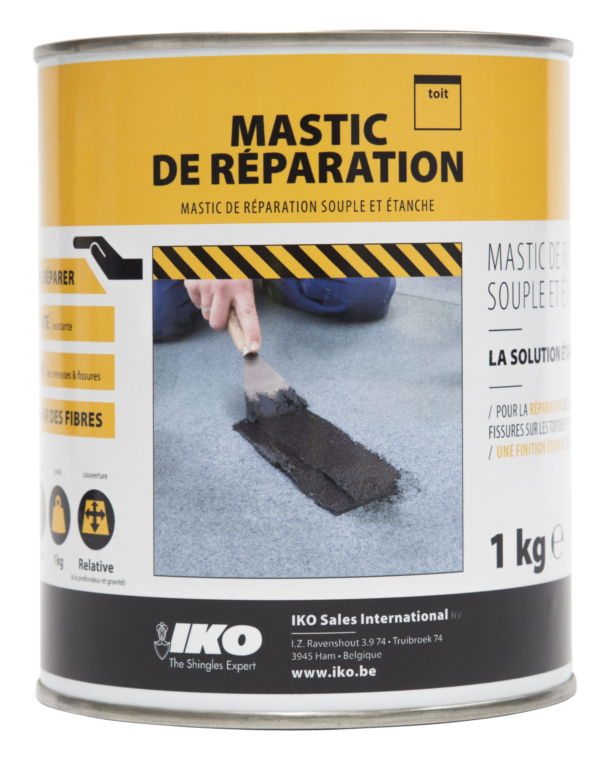 Mastic de réparation Easy-Protect noir pour réparation toiture existante